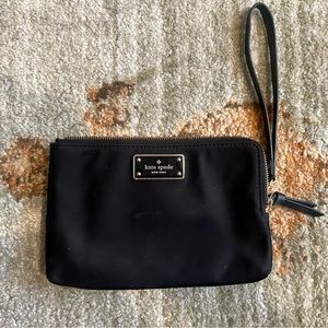 Kate spade black wallet wristlet